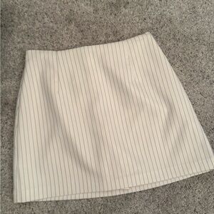 Striped Abercrombie White Skirt